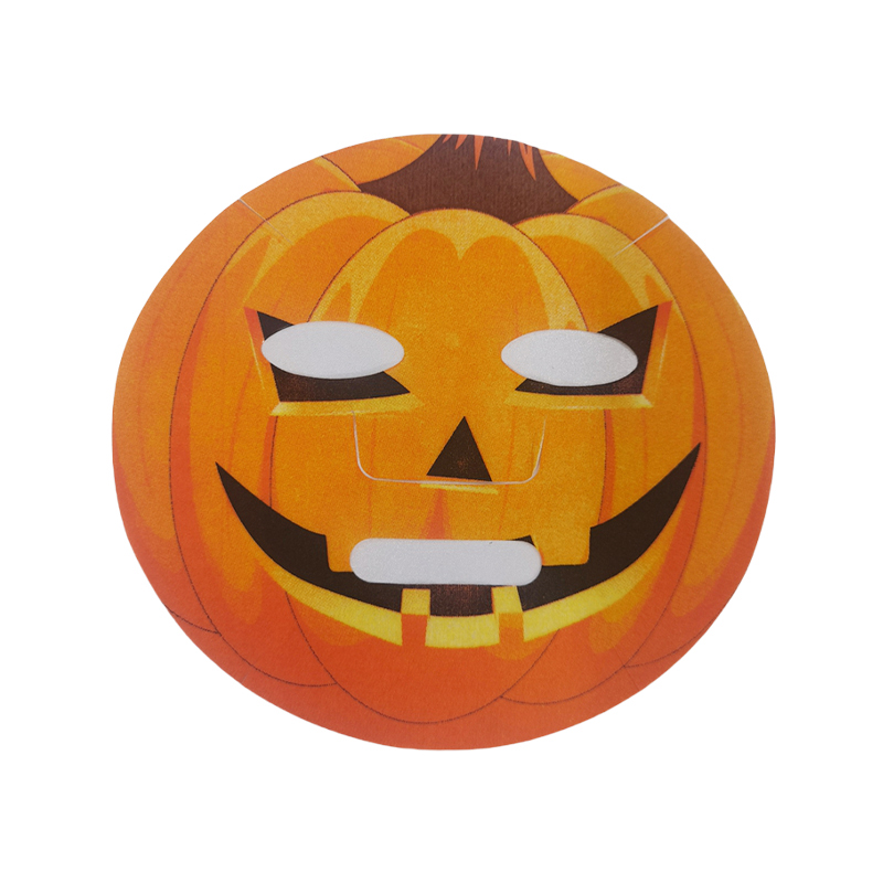 Halloween-Themed Pumpkin Head Cartoon Printed Dry Mask Sheet Various Styles Of Cosmetic Facial Mask Spunlace Nonwoven Mask Design For Halloween