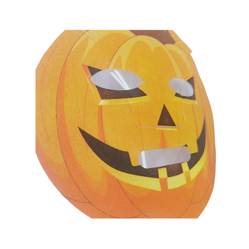 Halloween-Themed Pumpkin Head Cartoon Printed Dry Mask Sheet Various Styles Of Cosmetic Facial Mask Spunlace Nonwoven Mask Design For Halloween